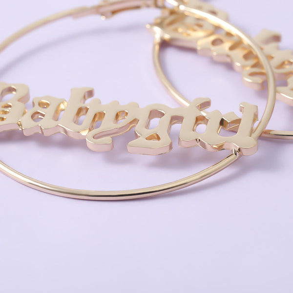 Babygirl Hoop Earrings