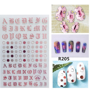 Letter Nail Stickers