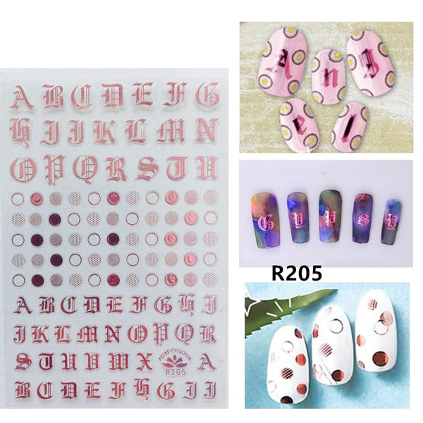 Letter Nail Stickers