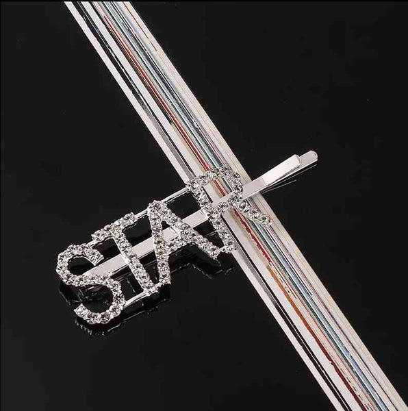 Metal Rhinestones Barrette Hairclip