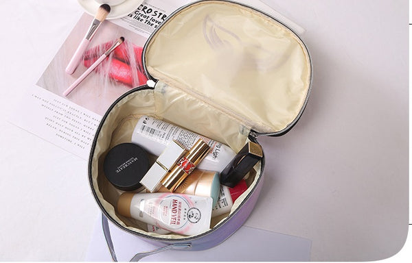 Memaid Tale Glitter Round Makeup Bag