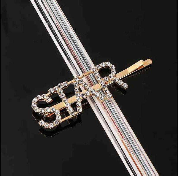 Metal Rhinestones Barrette Hairclip