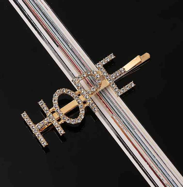 Metal Rhinestones Barrette Hairclip