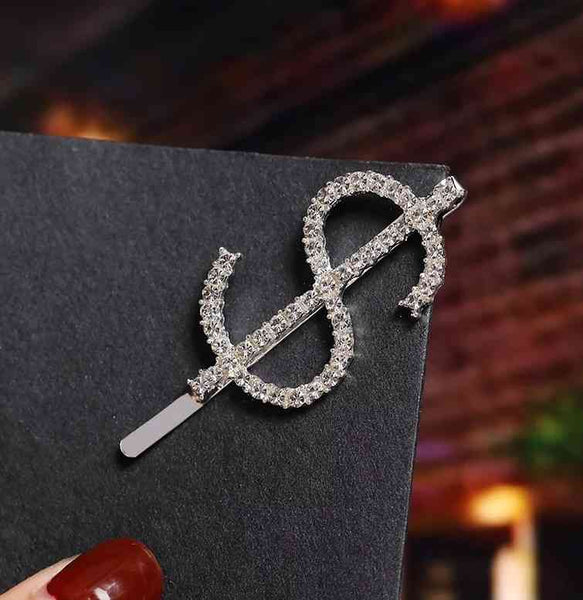 Metal Rhinestones Barrette Hairclip