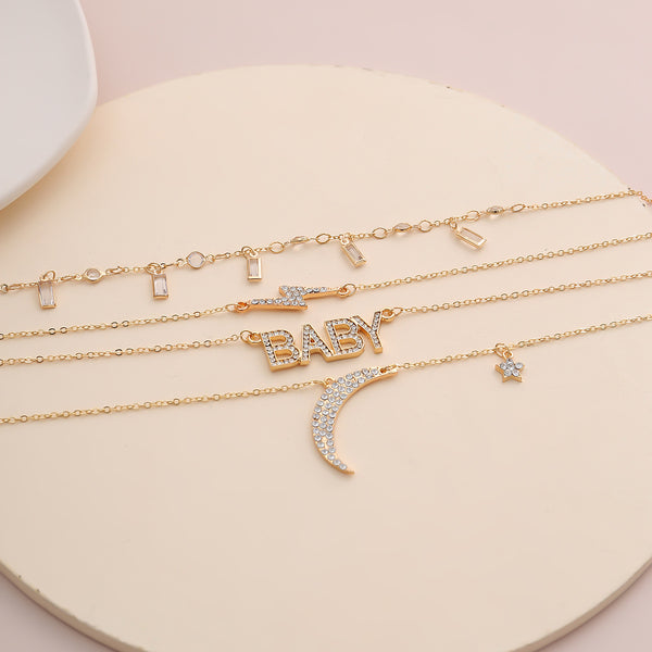 Layered Rhinestone Necklace
