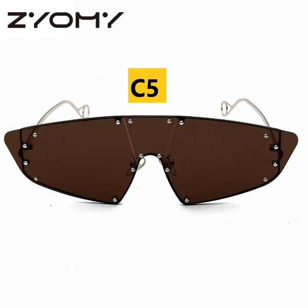 Retro Trend Rivet Sunglasses