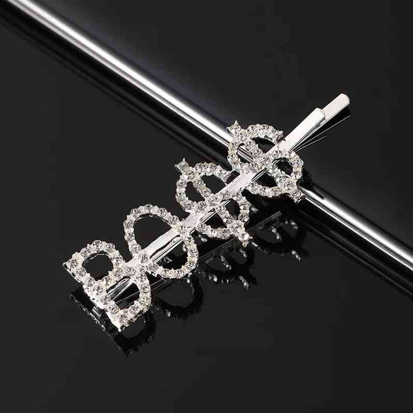 Metal Rhinestones Barrette Hairclip