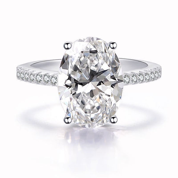 Large Oval Diamond Ring
