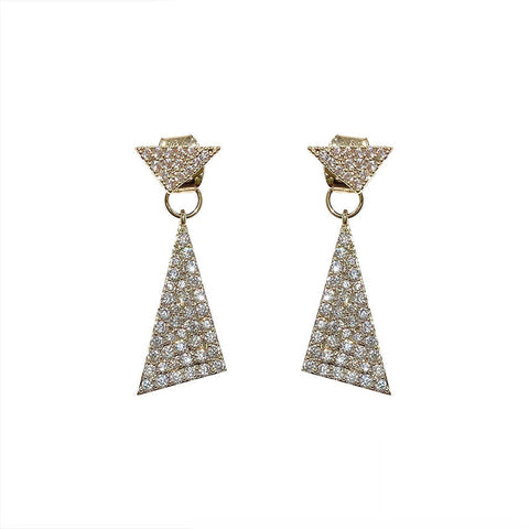 Triangle Long-style Reel Earring