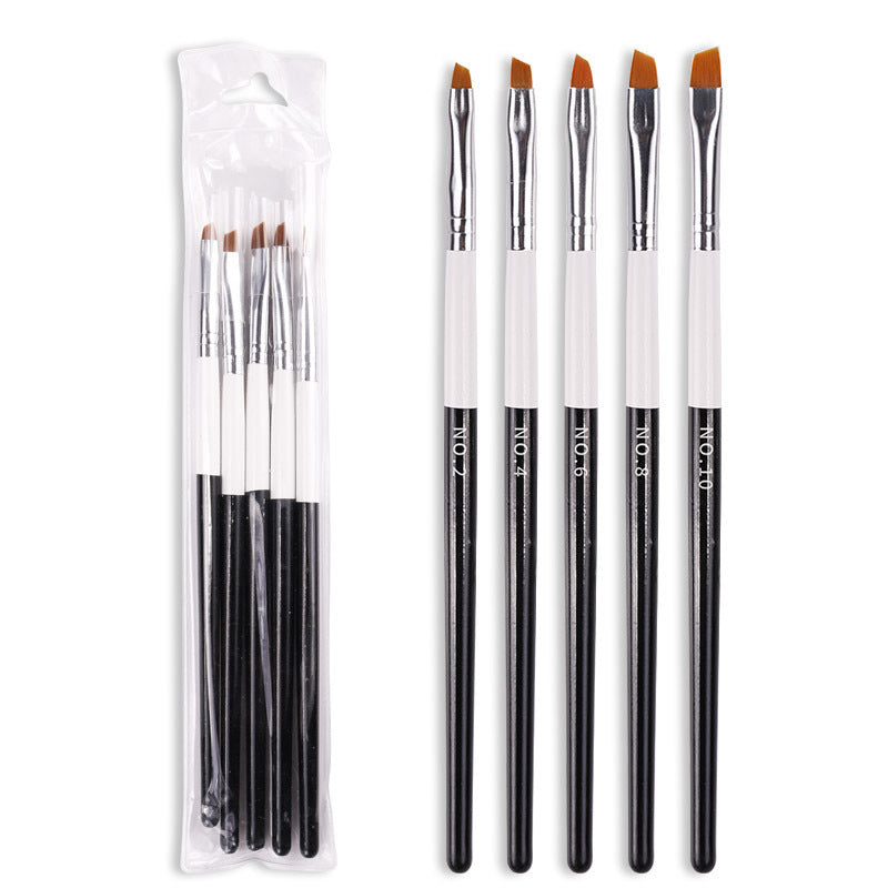 Oblique Nail Art Brushes Set