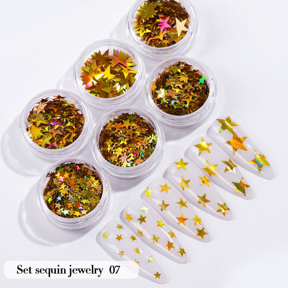 Nails Glitters Stars