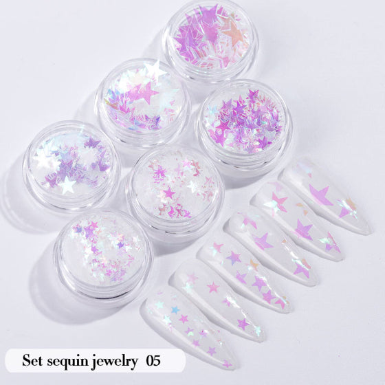 Nails Glitters Stars