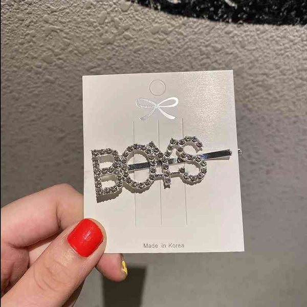 Metal Rhinestones Barrette Hairclip