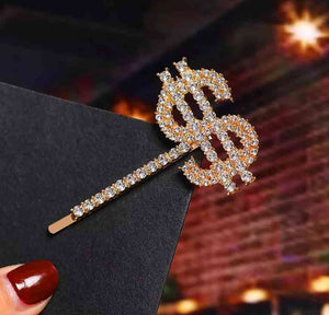 Metal Rhinestones Barrette Hairclip