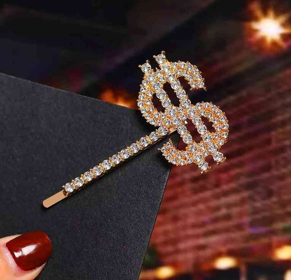 Metal Rhinestones Barrette Hairclip