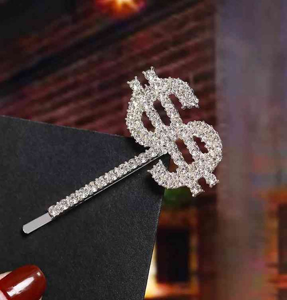 Metal Rhinestones Barrette Hairclip