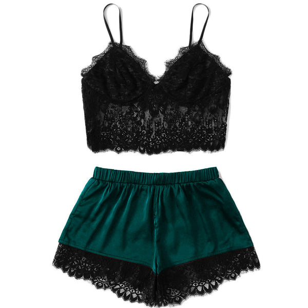 Lace Camisole Pajamas-6Pcs