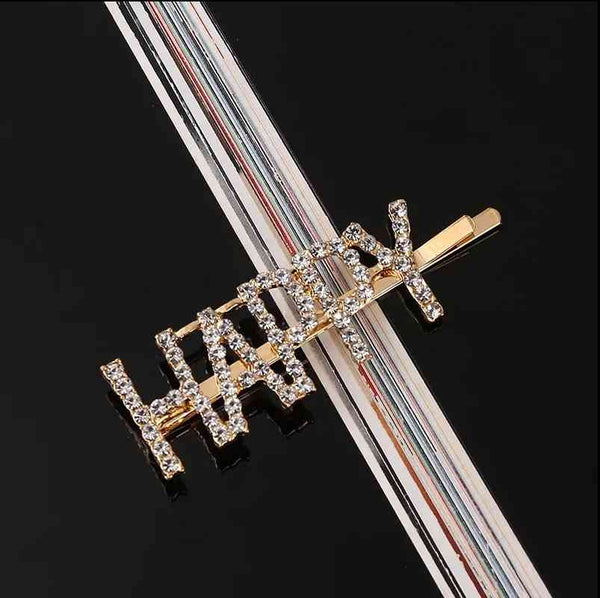 Metal Rhinestones Barrette Hairclip