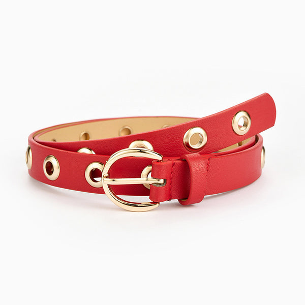 Ladies Thin Full-Hole Belt