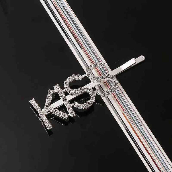 Metal Rhinestones Barrette Hairclip