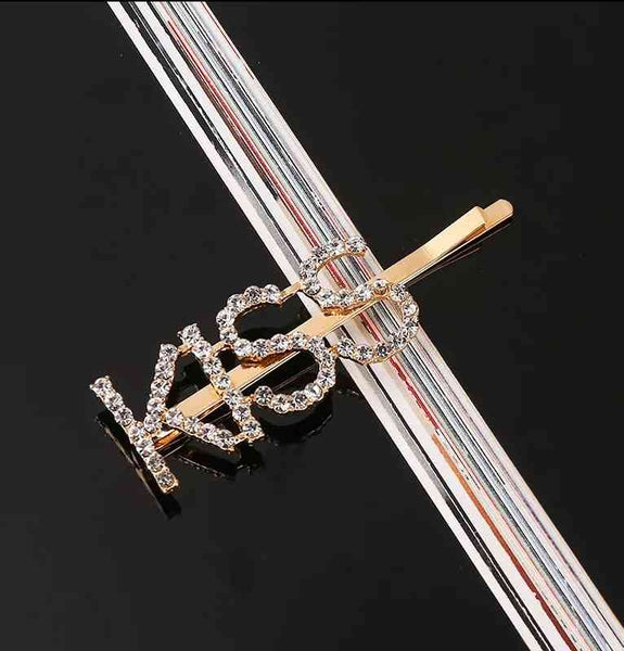 Metal Rhinestones Barrette Hairclip