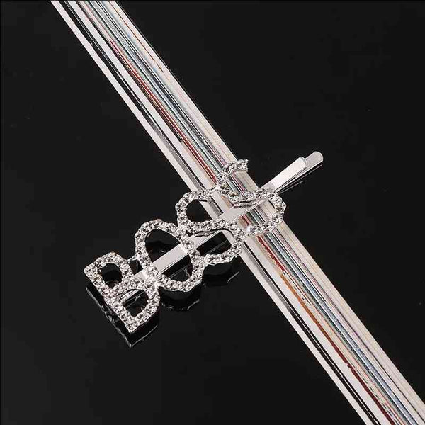Metal Rhinestones Barrette Hairclip