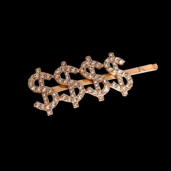 Metal Rhinestones Barrette Hairclip