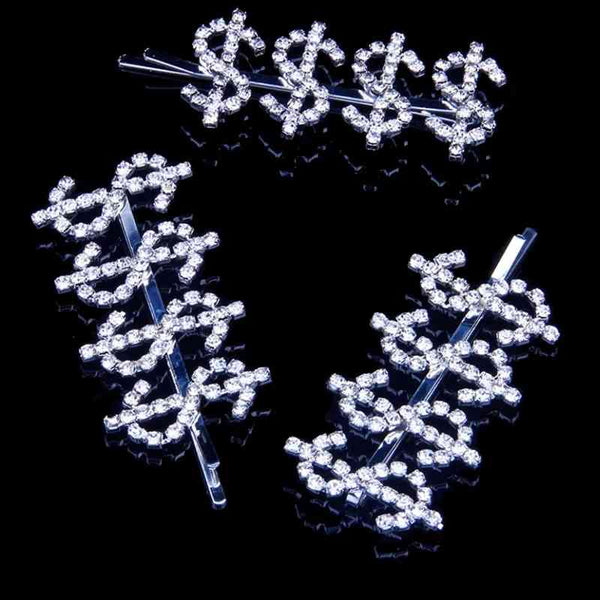 Metal Rhinestones Barrette Hairclip
