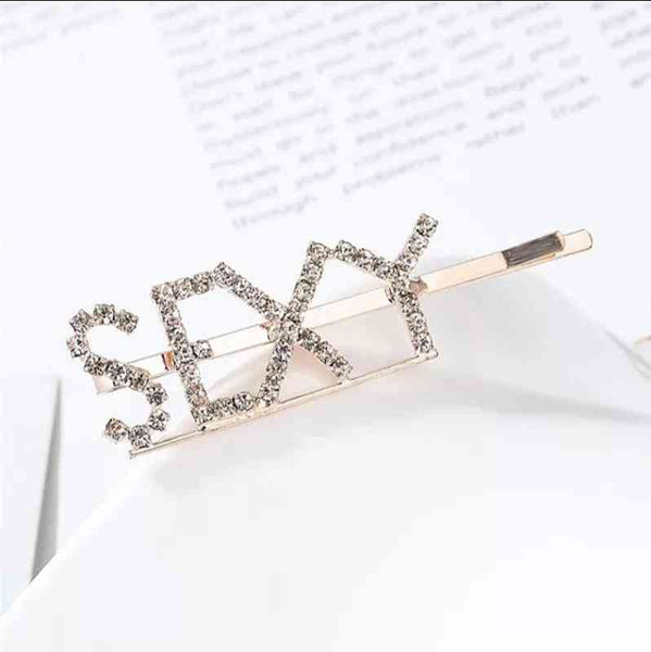 Metal Rhinestones Barrette Hairclip