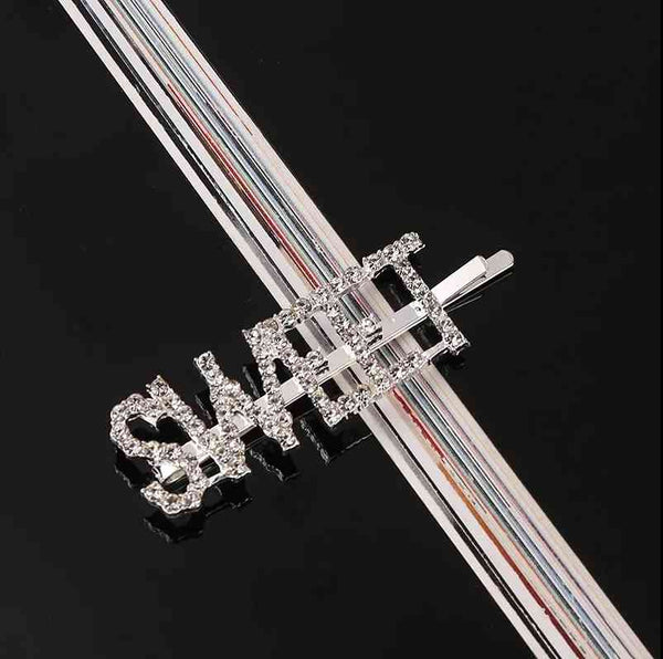 Metal Rhinestones Barrette Hairclip