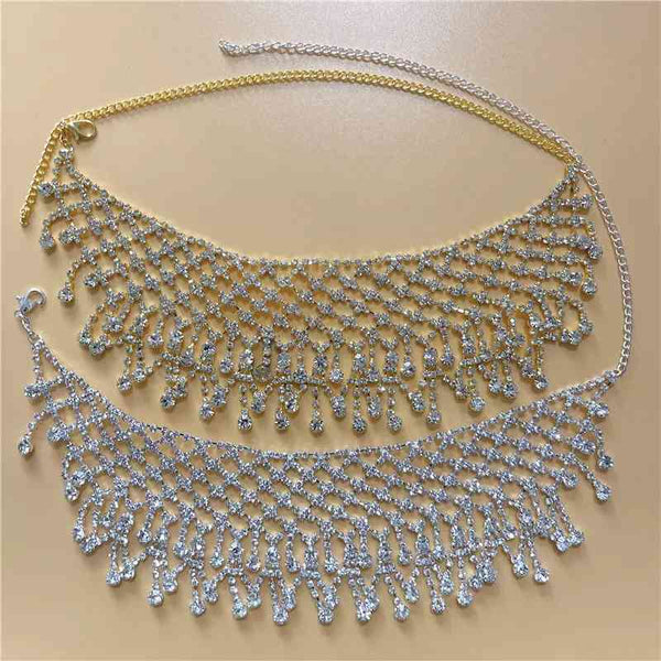 Tassel Diamond Choker