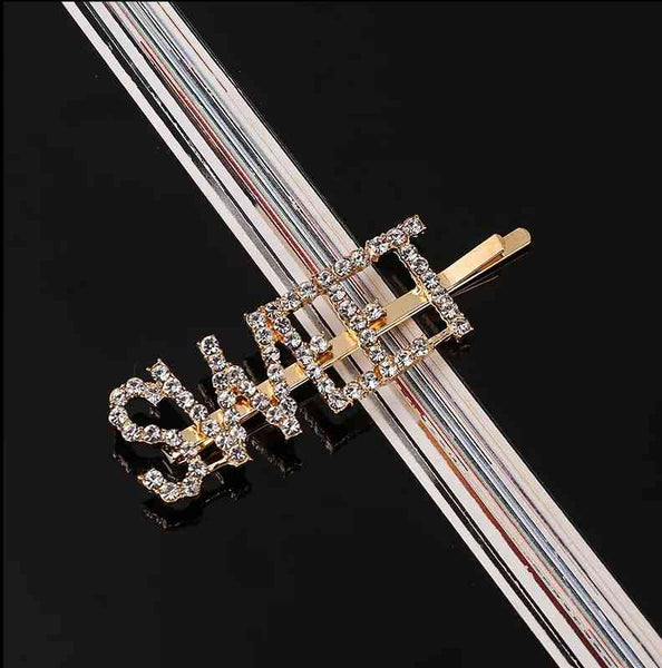 Metal Rhinestones Barrette Hairclip