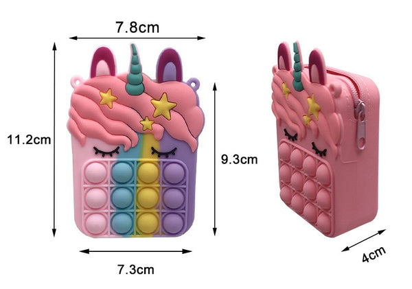 Mini Children  Unicorn Silicone Messenger Bag