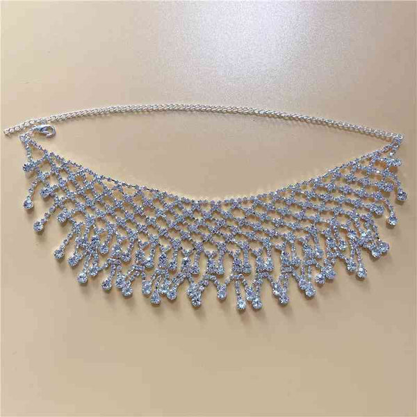 Tassel Diamond Choker