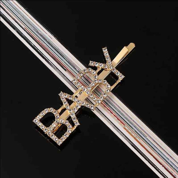 Metal Rhinestones Barrette Hairclip