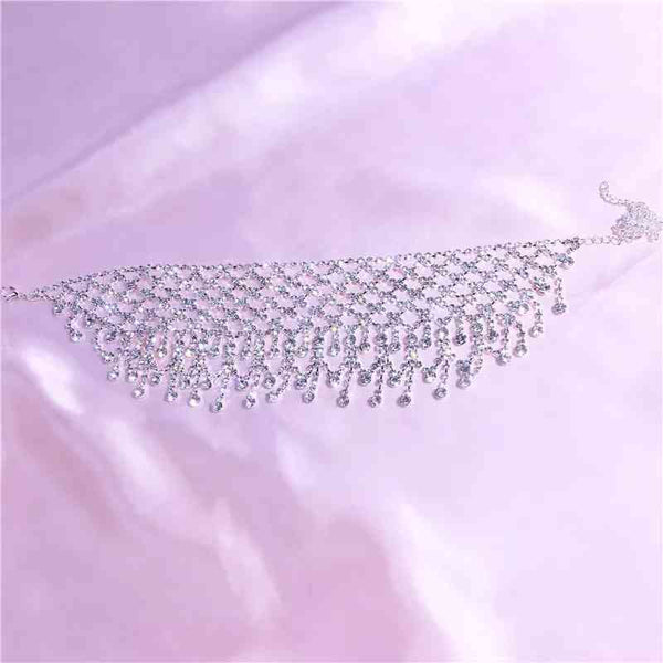 Tassel Diamond Choker