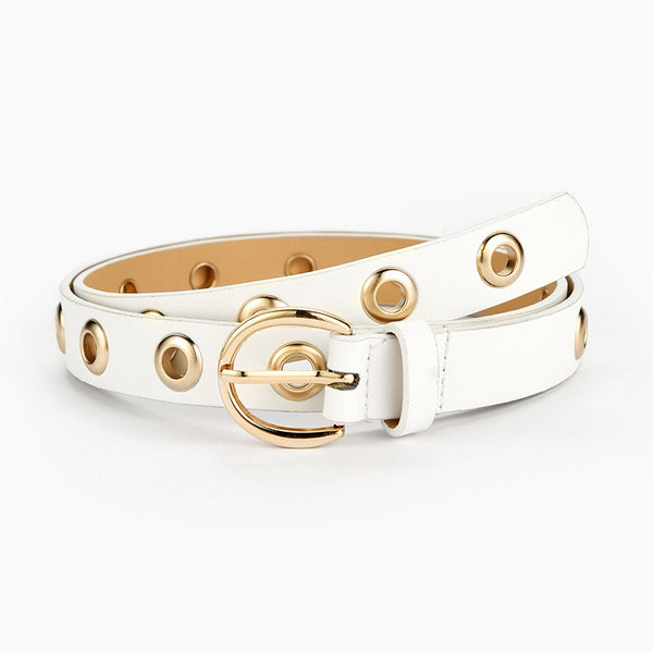 Ladies Thin Full-Hole Belt