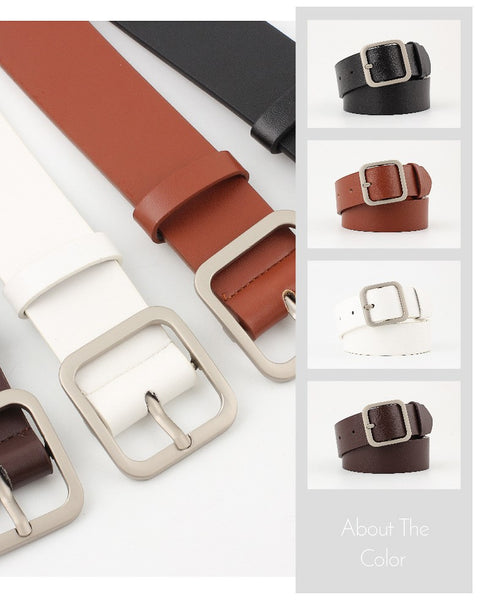 Ladies Square Buckle Belt