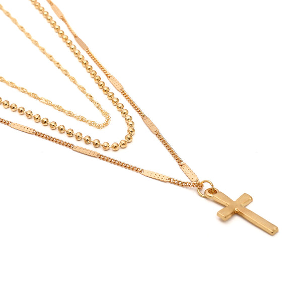 Layered Cross Necklace