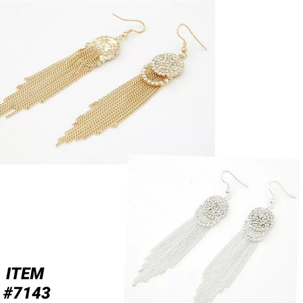 Round Crystal Dangle Earring