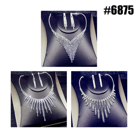 Ladies Diamond Chain and Earring Set