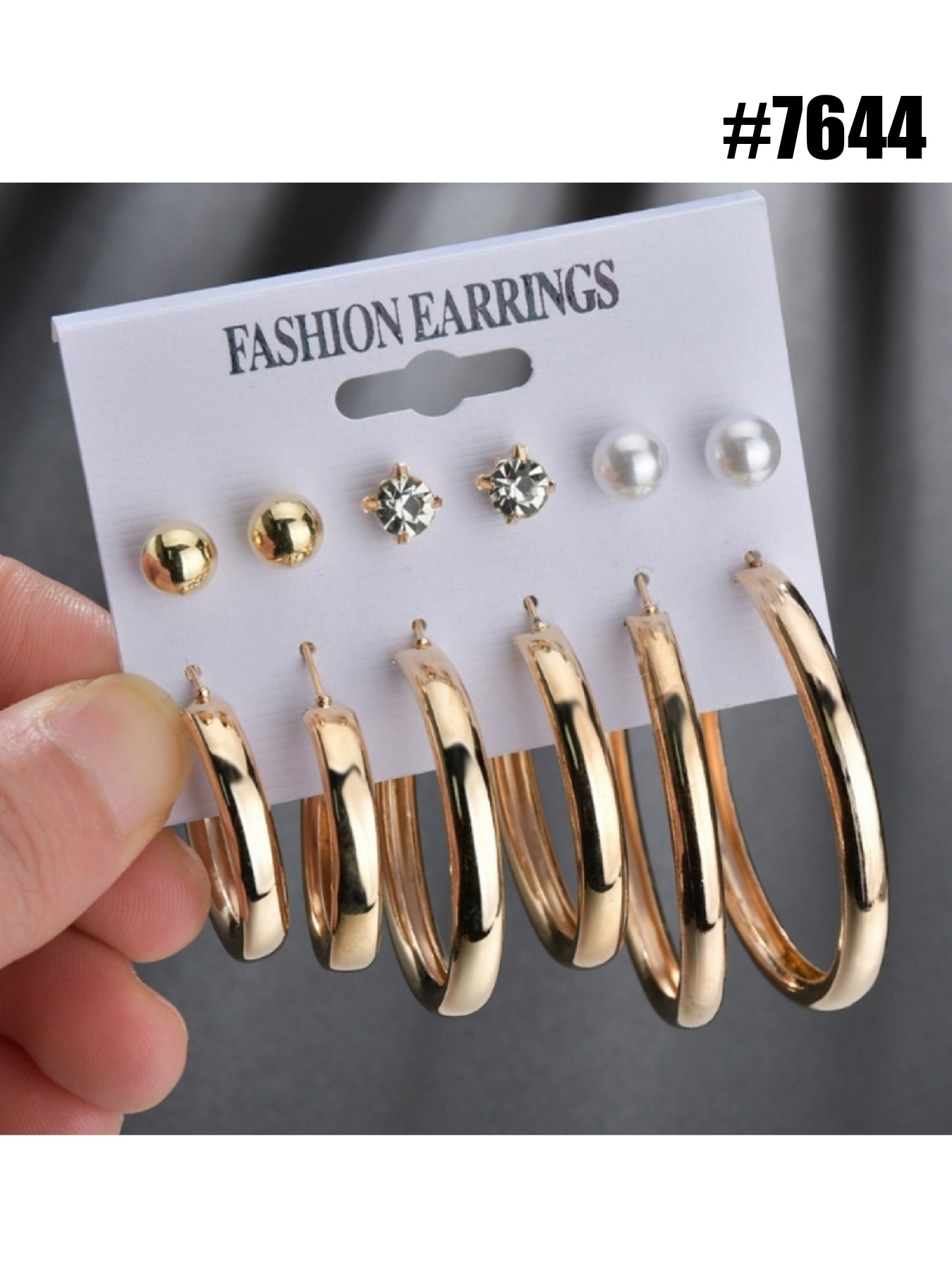 Hoops and Earrings Set