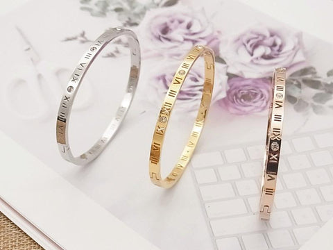 Roman Numeral Bangles
