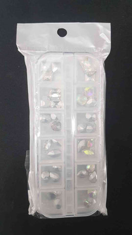 Mixed Shape Flat Glass Diamond