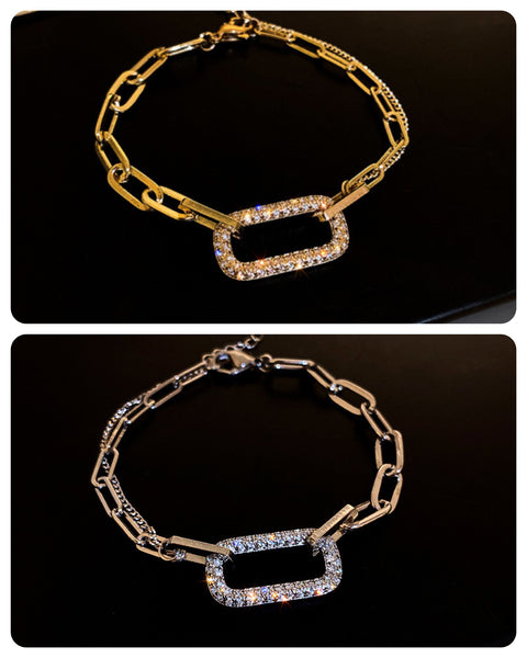Hollow Diamante Bracelet