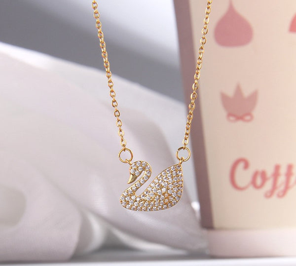 Swan Pendant Necklace