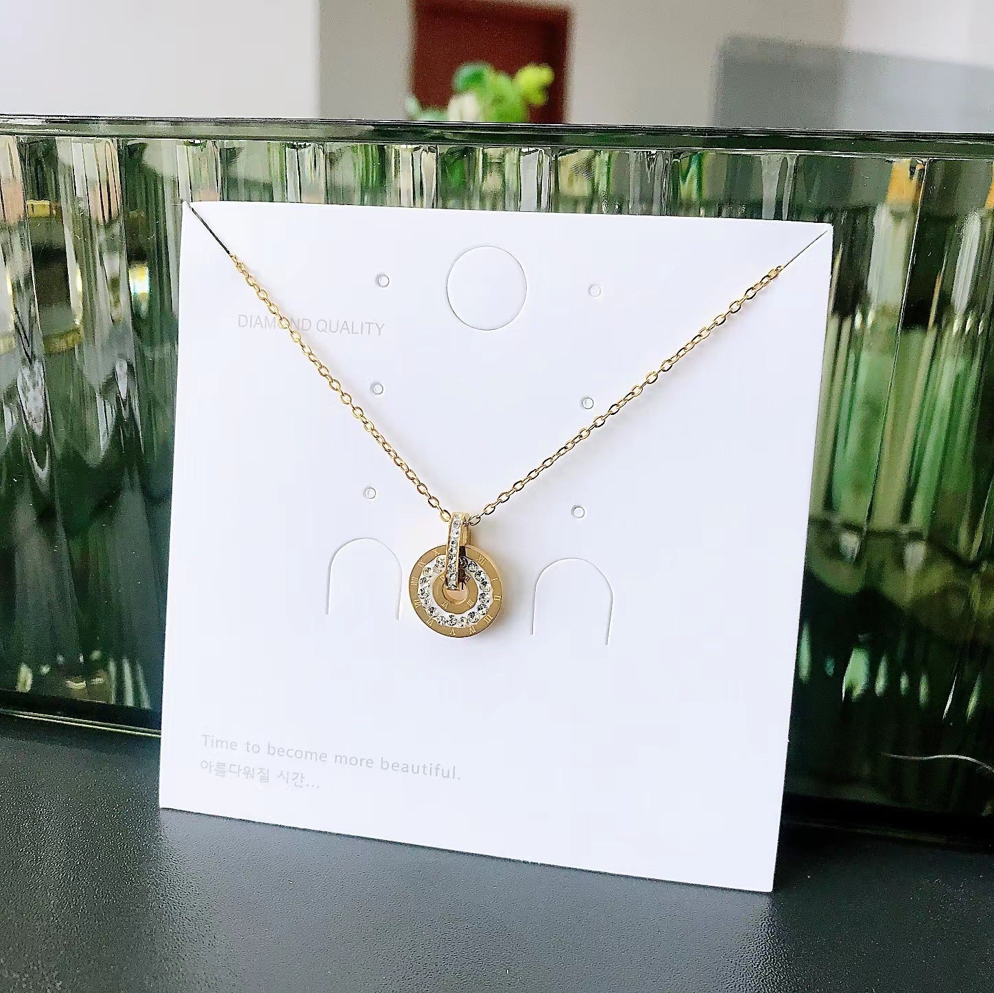 Round Disk Necklace