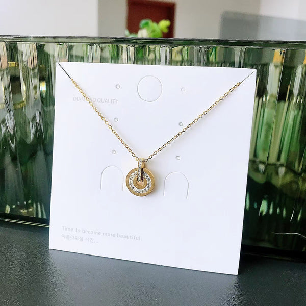 Round Disk Necklace