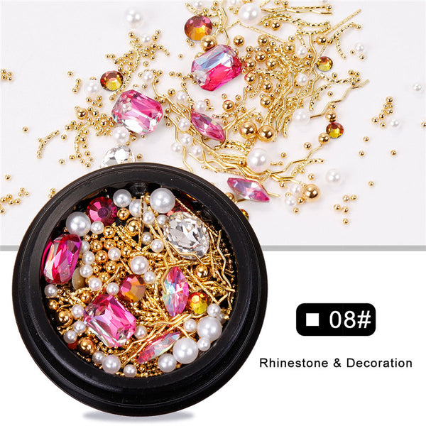 Nail Art Stones Pot