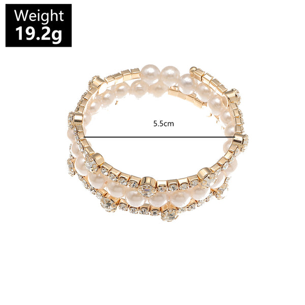 Pearl and Diamante Bracelet